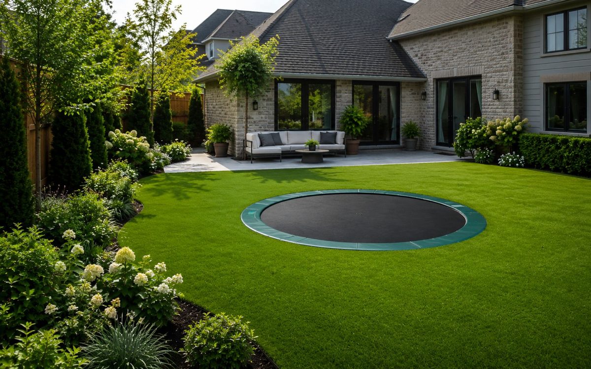 Orlando In-Ground Trampoline & Turf — Rhino Grass artificial turf project (3)